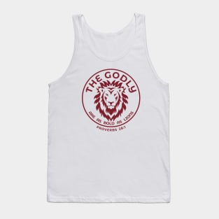 The Godly Are as Bold as Lions Proverbs 28:1 Bible Verse Tank Top